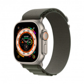 Apple Watch Ultra GPS + Cellular, 49 мм корпус из титана, ремешок Alpine зеленого цвета