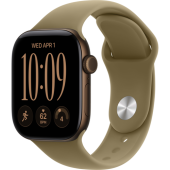 Смарт-часы Apple Watch Series 12 (GPS) 42mm Dark Bronze Aluminum with Olive Sport Band (Бронзовый)