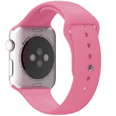 Ремешок силиконовый Special Case для Apple Watch 2 / 1 (42мм) Светло-Розовый S/M/L