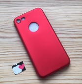 Чехол для iPhone 7 матовый красный
