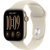 Смарт-часы Apple Watch Series 12 (GPS) 46mm Light Gold Aluminum Case with Sand Sport Band (Светло-золотой)