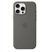 Силиконовый чехол с поддержкой MagSafe Apple Silicone Case для iPhone 15 Pro Пепельно-коричневый