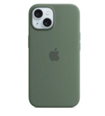 Силиконовый чехол с поддержкой MagSafe Apple Silicone Case для iPhone 15 «Кипарис»