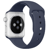 Ремешок силиконовый Special Case для Apple Watch 2 / 1 (42мм) Темно Синий S/M/L