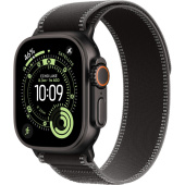 Apple Watch Ultra 3 2025 49mm Black Titanium Case with Black/Charcoal Trail Loop (S/M)