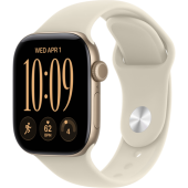 Смарт-часы Apple Watch Series 12 (GPS) 42mm Light Gold Aluminum Case with Sand Sport Band (Светло-золотой)