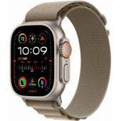 Apple Watch Ultra 2 GPS + Cellular, 49 мм, корпус из титана, ремешок Alpine оливкового цвета, размер M