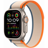 Apple Watch Ultra 2 GPS + Cellular, 49 мм, корпус из титана, ремешок Trail оранжевого/бежевого цвета, размер S/M