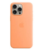 Силиконовый чехол с поддержкой MagSafe Apple Silicone Case для iPhone 15 Pro «Апельсиновый сорбет»