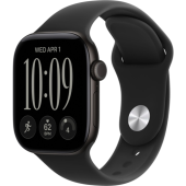 Смарт-часы Apple Watch Series 12 (GPS) 46mm Black Aluminum Case with Black Sport Band (Черный)