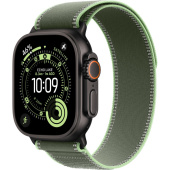 Apple Watch Ultra 3 2025 49mm Black Titanium Case with Green/Neon Trail Loop (S/M)