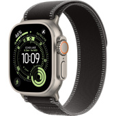 Apple Watch Ultra 3 2025 49mm Natural Titanium Case with Black/Charcoal Trail Loop (M/L)