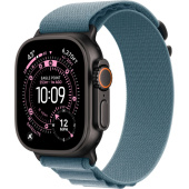Apple Watch Ultra 3 2025 49mm Black Titanium Case with Light Blue Alpine Loop (L)