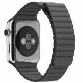 Ремешок кожаный для Apple Watch 2 / 1 (42мм) Серый