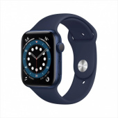 Apple Watch Series 6, 44 мм, корпус из алюминия синего цвета, спортивный ремешок