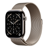Apple Watch Series 11 46mm GPS + Cellular Natural Titanium Case Natural Milanese Loop Medium