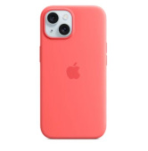 Силиконовый чехол с поддержкой MagSafe Apple Silicone Case для iPhone 15 «Спелая гуава»