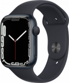 Apple Watch Series 7, 41 мм, корпус из алюминия, спортивный ремешок темная ночь