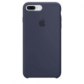 Чехол Silicone  Case Original для iPhone 8 Plus (Темно-синий)