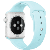 Ремешок силиконовый Special Case для Apple Watch 2 / 1 (38мм) Светло Голубой S/M/L
