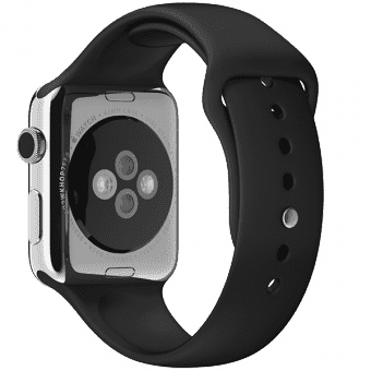 Ремешок силиконовый Special Case для Apple Watch 2 / 1 (38мм) Черный S/M/L