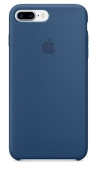 Оригинальный силиконовый чехол-накладка Apple для iPhone 7 Plus, глубокий-синий