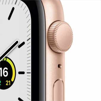 Apple Watch SE, 44 мм, корпус из алюминия золотого цвета, спортивный ремешок
