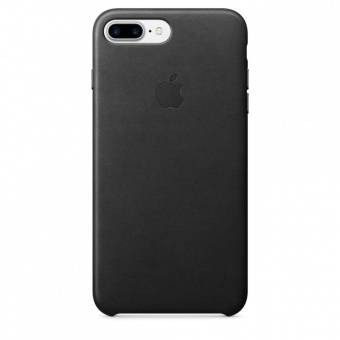 Оригинальный кожаный чехол-накладка Apple для iPhone 7 Plus, черный