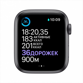 Apple Watch Series 6, 40 мм, корпус из алюминия цвета «серый космос», спортивный ремешок Nike