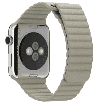 Ремешок кожаный для Apple Watch 2 / 1 (38мм) Бежевый