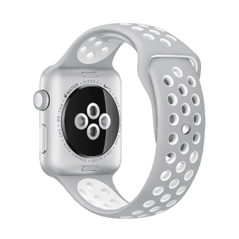 Ремешок спортивный Dot Style для Apple Watch 42mm Серо-Белый