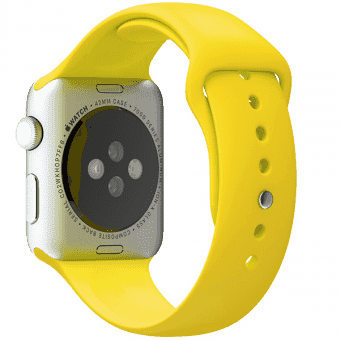Ремешок силиконовый Special Case для Apple Watch 2 / 1 (38мм) Желтый S/M/L