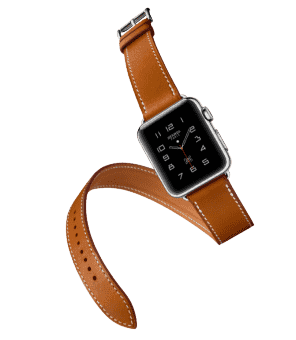 Ремешок кожаный HM Style Double Tour для Apple Watch 2 / 1 (38mm) Зеленый