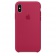 Оригинальный силиконовый чехол-накладка Apple для iPhone X, цвет «красная роза»
