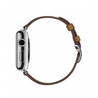 Ремешок кожаный HM Style Double Buckle для Apple Watch 38mm Brown