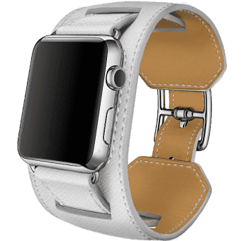 Ремешок кожаный HM Style Cuff для Apple Watch 2 / 1 (38mm) Белый