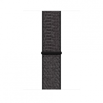 Apple Watch Nike+ Series 4 44 мм, корпус из алюминия цвета «серый космос», спортивный браслет Nike чёрного цвета
